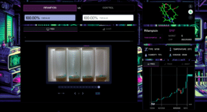 Screenshot of the are living-streamed RIF experiment. (Pump.Science)